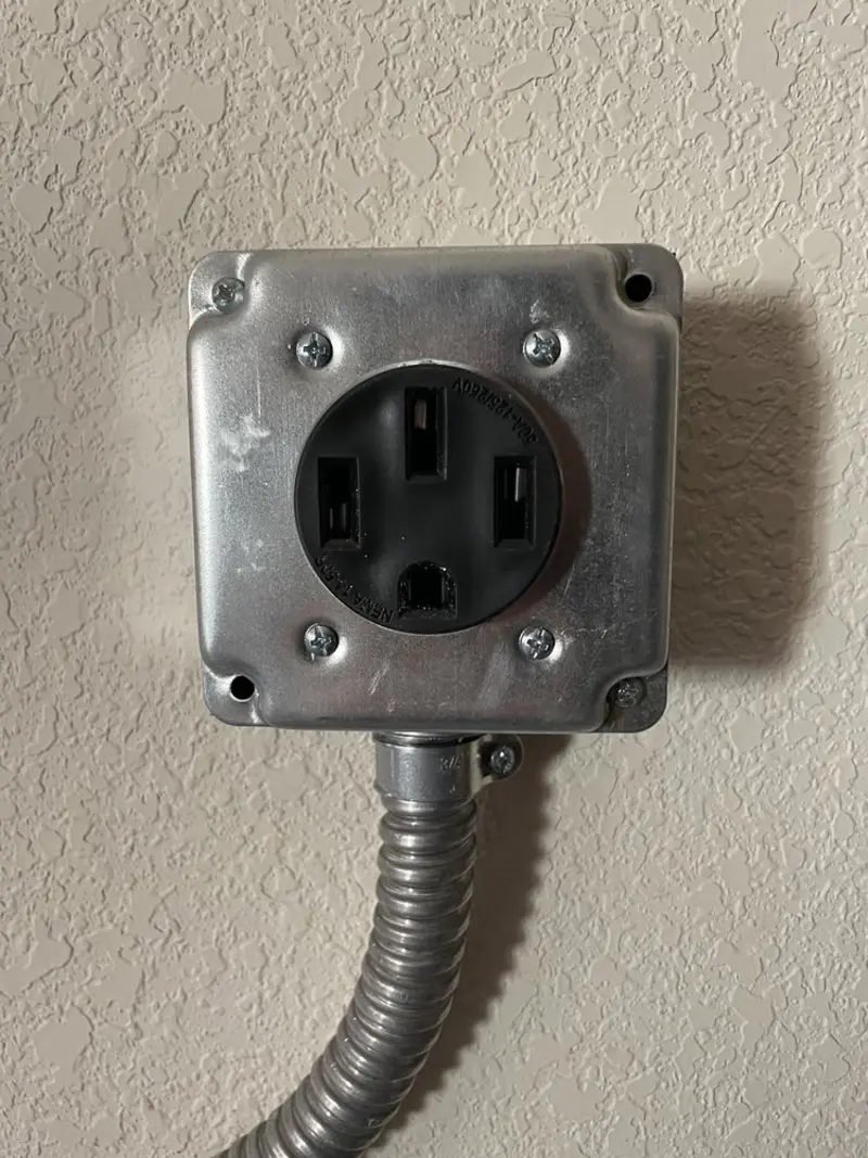 NEMA 14-50 outlet installed for Smart Home Electrical in Highfill